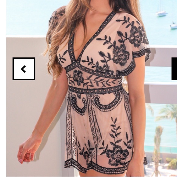 Other - Sheer tan Romper